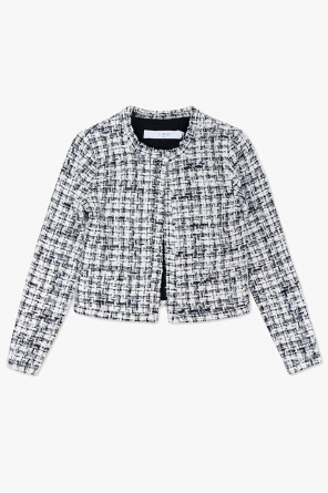 white tweed metallic jacket | Tweed blazer Iro